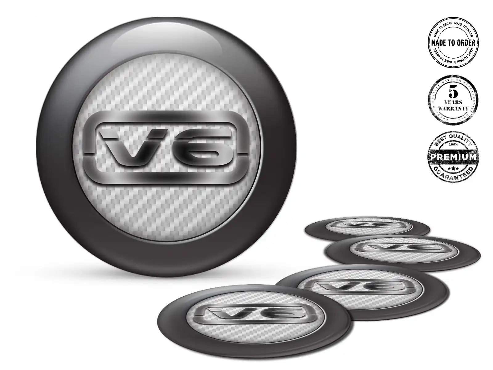 Wheel Decal Edition High-Quality Dome Style